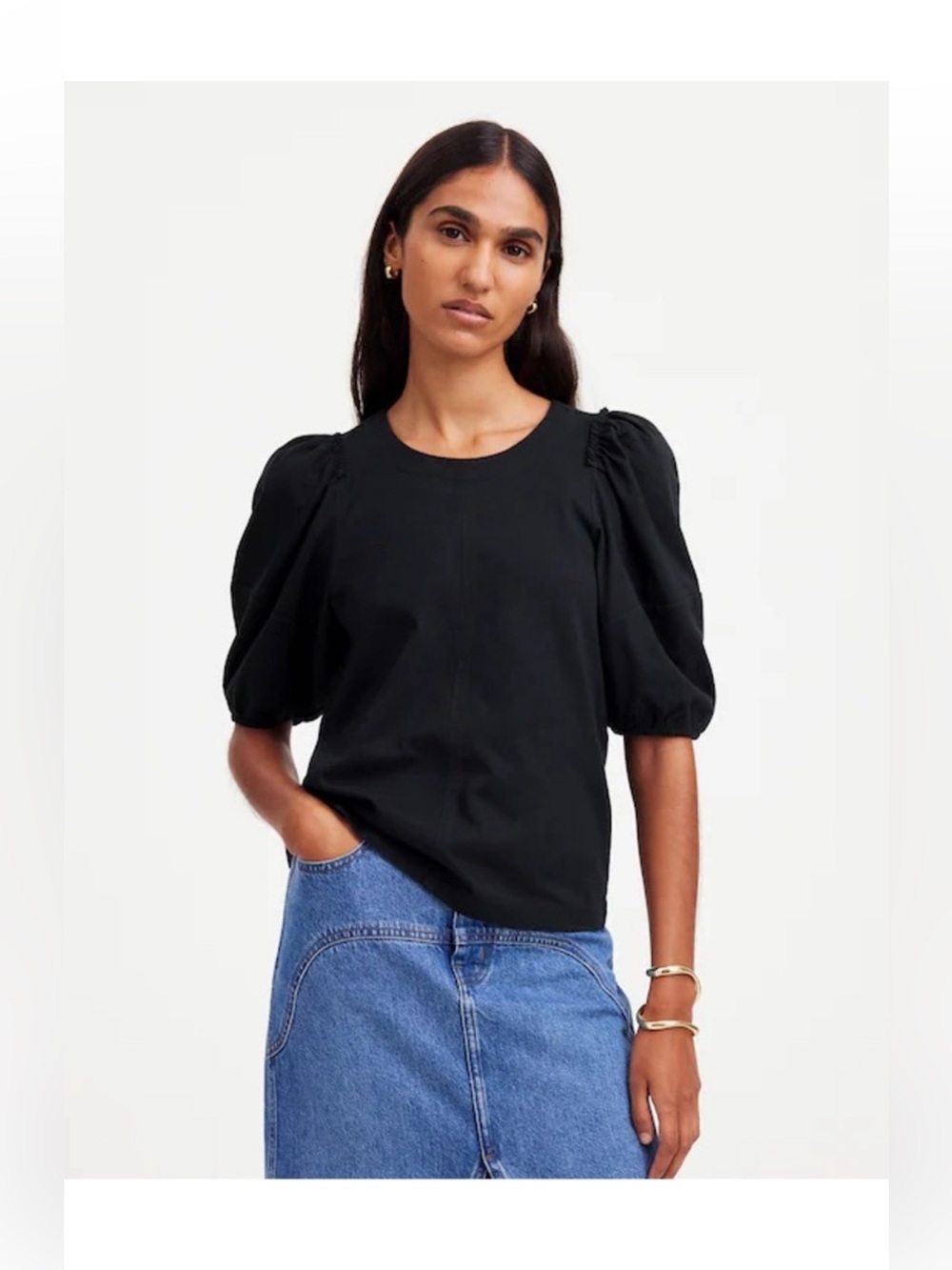 Madewell Top XS Boho Black